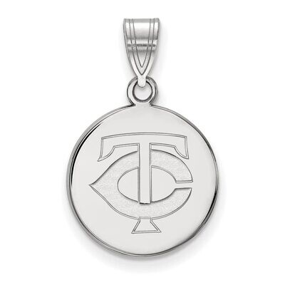 Minnesota Twins Medium Disc Pendant Sterling Silver SS014TWN, MPN: SS014TWN, 886774627342