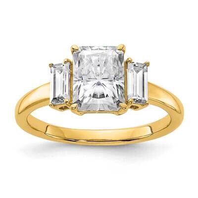 2 1/5ct. Three Stone G H I True Light Moissanite Engagement Ring 14k Gold RM4447E-180-YMT, MPN: RM4…