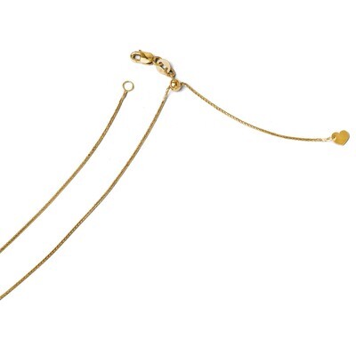 Leslie&#39;s Adjustable .8mm Diamond-cut Wheat Chain 22 Inch - 14k Gold HB-1226-22, MPN: 1226-22, 88677…