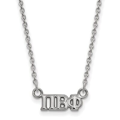 Pi Beta Phi Extra Small Pendant with 18 Inch Chain Sterling Silver SS006PBP-18, MPN: SS006PBP-18, 8…