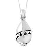 Tear Of Love Ash Holder 18 Inch Necklace Sterling Silver Antiqued QSX531, MPN: QSX531, 886774195469