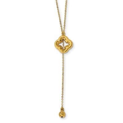 Leslie&#39;s Y-Drop Necklace 18 Inch 14k Gold Polished HB-LF1069-18, MPN: LF1069-18, 191101739330