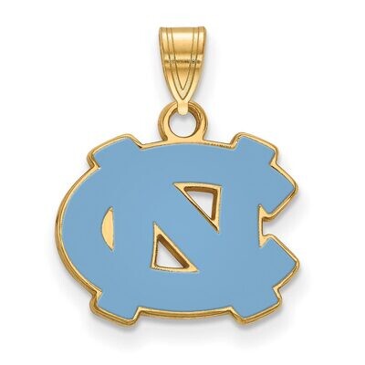 University of North Carolina Small Enamel Pendant Gold-plated Silver GP026UNC, MPN: GP026UNC, 88677…