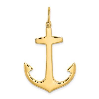 Large Anchor Charm 14k Gold 3-D Polished K7877, MPN: K7877, 637218184866