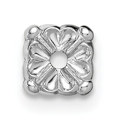 Top Square Shaped .90mm Setting 14k White Gold WG302, MPN: WG302,