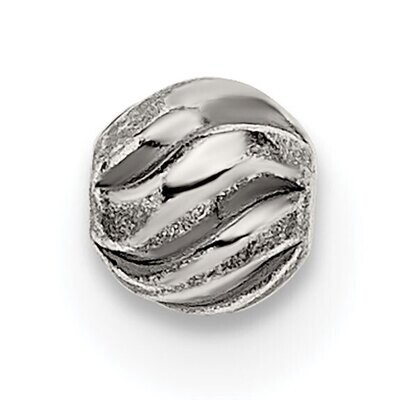 4.0mm Antiqued Bead Sterling Silver SS3897, MPN: SS3897,