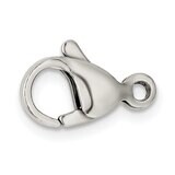 Polished 13mm Pkg of 6 Fancy Lobster Clasp Stainless Steel ST4864, MPN: ST4864, 790524368020