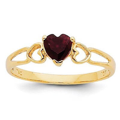 Garnet Birthstone Ring 14k Gold XBR154, MPN: XBR154, 883957373751