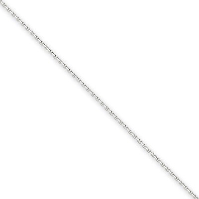 0.95mm Solid Diamond-cut Cable Chain 24 Inch 14k White Gold PEN144-24, MPN: PEN144-24, 886774538518