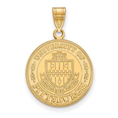 University of Pittsburgh Large Crest Pendant Gold-plated Silver GP046UPI, MPN: GP046UPI, 8867749454…