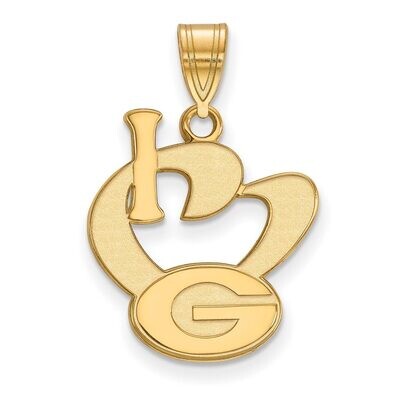 University of Georgia Large I love Logo Pendant Gold-plated Silver GP020UGA, MPN: GP020UGA, 8867749…
