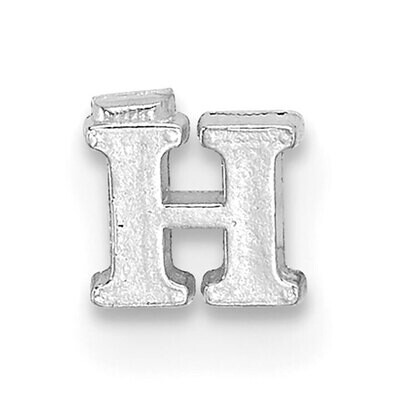 Casted Letter H 14k White Gold WG2219H, MPN: WG2219H,