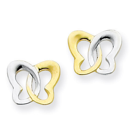Butterfly Post Earrings 14k Gold PRE354