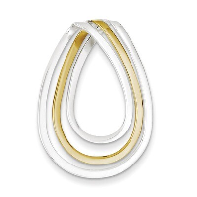 Vermeil Fancy Pendant Sterling Silver QP742, MPN: QP742, 723252385793
