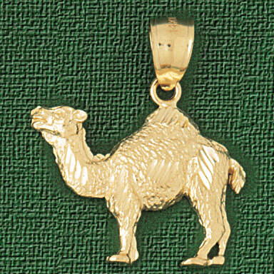 Dazzlers Jewelry Camel Pendant Necklace Charm Bracelet in Yellow, White or Rose Gold 2664, MPN: DZ-…