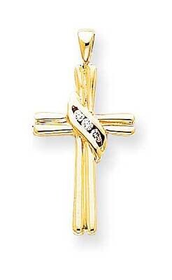 AAA Diamond Cross Pendant 14k Gold XP760AAA, MPN: XP760AAA, 883957232591