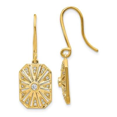 Vintage Earrings 14k Gold Diamond EM3950-020-YA, MPN: EM3950-020-YA, 883957258898