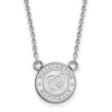 Washington Nationals Small Pendant with Necklace Sterling Silver SS006NAT-18, MPN: SS006NAT-18, 886…