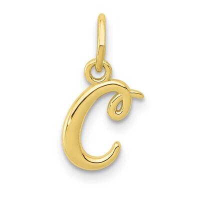 Yellow Gold Letter C Initial Charm 10k Gold 10YC1060C, MPN: 10YC1060C,