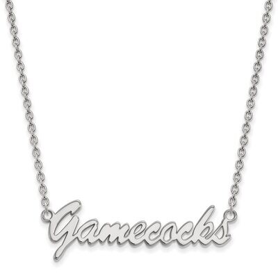 University of South Carolina Medium Pendant with Chain Necklace Sterling Silver SS068USO-18, MPN: S…