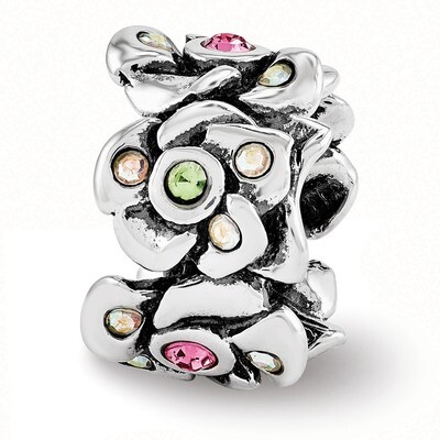 Cherry Blossoms Bead - Sterling Silver QRS3468, MPN: QRS3468, 886774963679