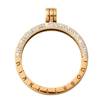 Nikki Lissoni Gold-Plated Pendant with Swarovski Stones 35mm Coin Holder P08GM, MPN: P08GM, 8718819…