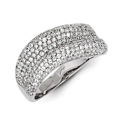 CZ Brilliant Embers Ring Sterling Silver QMP932-6