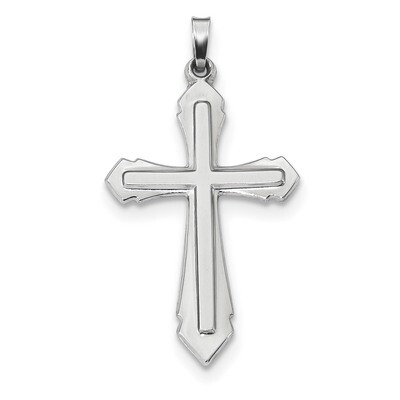 Polished and Satin Cross Pendant 14k white Gold XR1619, MPN: XR1619, 883957731452
