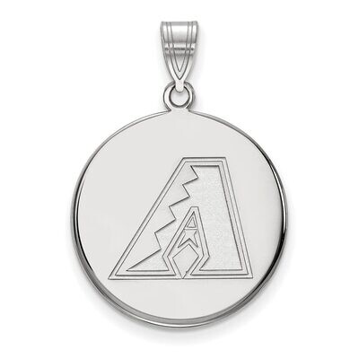 Arizona Diamondbacks Large Disc Pendant 14k White Gold 4W015DIA, MPN: 4W015DIA, 886774840406