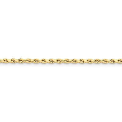 3.5mm Diamond-cut Rope with Lobster Clasp Chain 20 Inch 14k Gold 025L-20, MPN: 025L-20, 886774395272