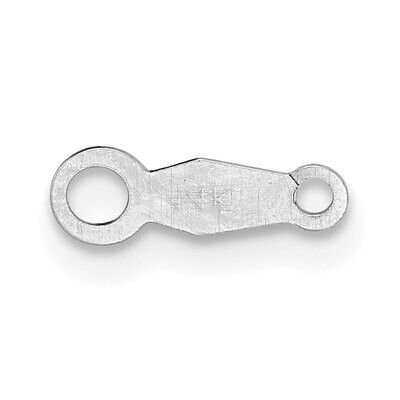 9.5 x 3.1mm Chain Tag Setting 14k White Gold WG2091, MPN: WG2091,