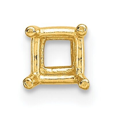 Princess 4-Prong 2.0mm Setting 14k Yellow Gold YG170, MPN: YG170,
