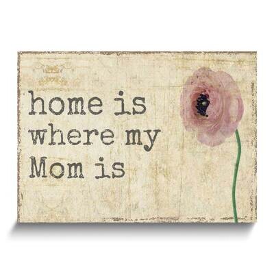 Floral Home is where My Mom Is Wall Plaque GM25255, MPN: GM25255, 788089173722