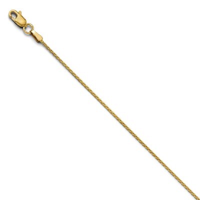 Leslie&#39;s 1.2mm Diamond-cut Wheat Chain 16 Inch - 14k Gold HB-1202-16, MPN: 1202-16, 886774545011