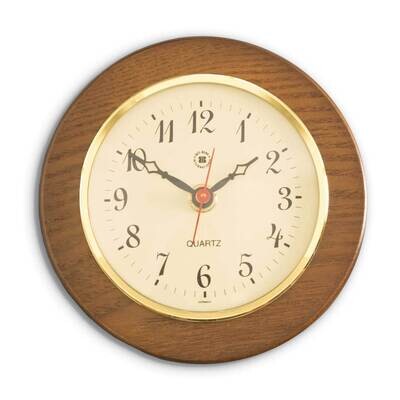 Quartz Clock on 5 Inch Cherry Wood with Brass Bezel GM21377, MPN: GM21377, 797140120711