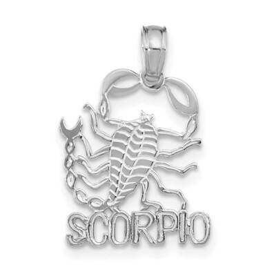 Scorpio Charm 14k White Gold K8953W, MPN: K8953W, 196904071892