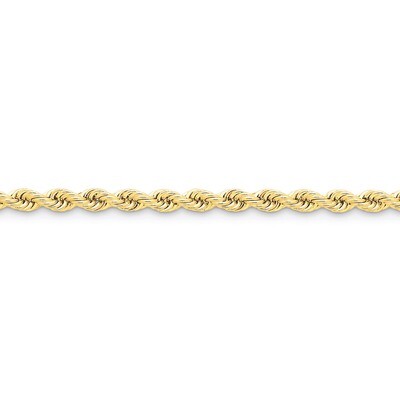 5mm Handmade Regular Rope Chain 9 Inch 14k Gold 035S-9, MPN: 035S-9, 886774395746