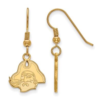 East Carolina University Small Dangle Earring Wire Gold-plated Silver GP045ECU, MPN: GP045ECU, 8867…