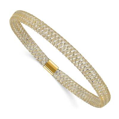 Leslie&#39;s Stretch Bangle 14k Two-tone Gold Polished HB-LF1461, MPN: LF1461, 191101394966