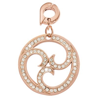 Nikki Lissoni Sparkling Curls Charm Rose Gold-Plated 25mm D1083RGL, MPN: D1083RGL, 8718819232544