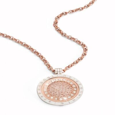 Nikki Lissoni 33mm Coin Inside 35mm Pendant On 60cm Length Chain with Deluxe Gift Box Bag &amp; Pouch S…