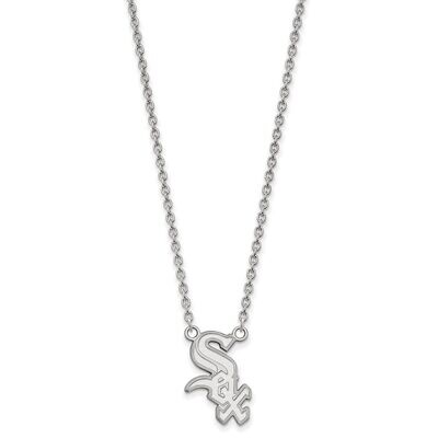 Chicago White Sox Large Pendant with Necklace Sterling Silver SS009WHI-18, MPN: SS009WHI-18, 886774…