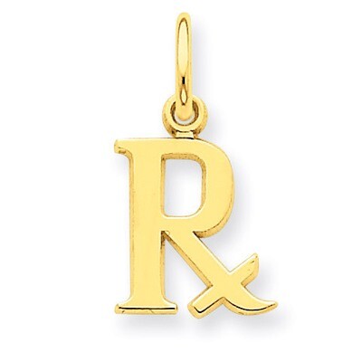 Prescription Symbol RX Charm 14k Gold C2272, MPN: C2272, 883957856919