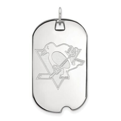 Pittsburh Penguins Large Dog Tag Sterling Silver SS025PEN, MPN: SS025PEN, 886774748108