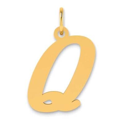 Letter Q Initial Pendant 14k Gold Polished YC1440Q, MPN: YC1440Q, 196904077658