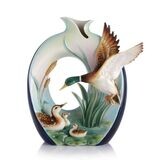 Franz Porcelain Guardian Mallard Vase FZ03116, MPN: FZ03116,