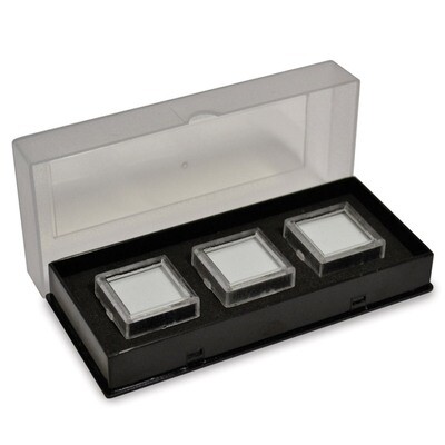 Black Tray Of 3 Square Gem Jars JT5013, MPN: JT5013,