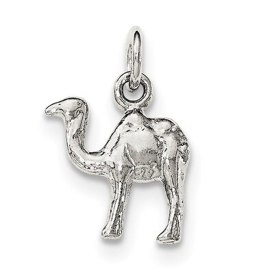 Mini 3-D Camel Reversible Pendant Sterling Silver Polished QC8908, MPN: QC8908, 191101359378