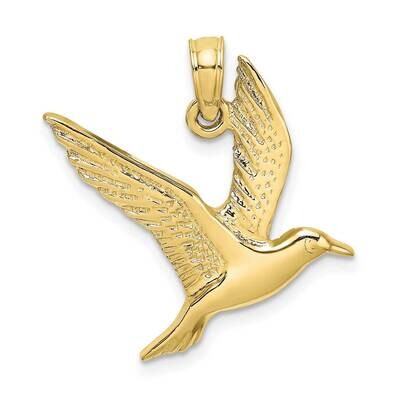 2-D Seagull Flying Charm 10k Gold Polished 10K7866, MPN: 10K7866,