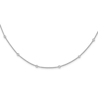 Vs/Si, D E F, Fancy Station Necklace 14k White Gold Lab Grown Diamond PM1007-042-WLD-18, MPN: PM100…